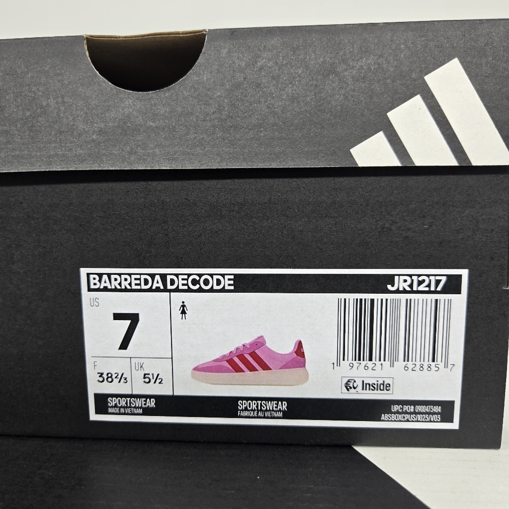 New adidas Barreda Decode Bliss Pink Pure Ruby Women's Shoes Size 7 - Picture 8 of 8